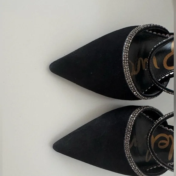 Sam Edelman Anita Embellished Black Heels- Never Worn - Picture 3 of 8